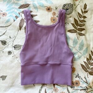 Lululemon Lavender Power Pivot Everlux Tank Top size 0💜